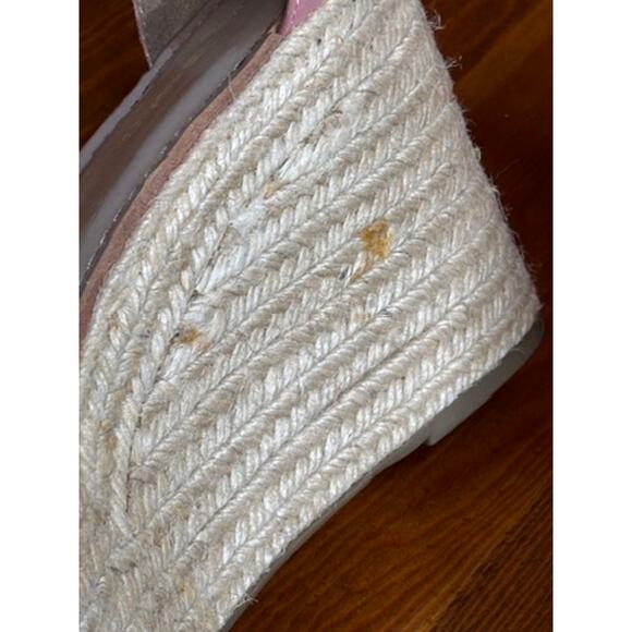 Tommy Hilfiger Platform Espadrille Sandals Womens Sz 11 Pink Jute Wrap Zip Heels - Picture 9 of 15